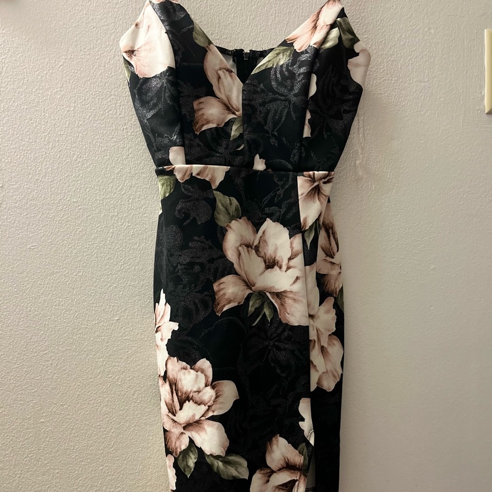 Trac middie dress with slit.